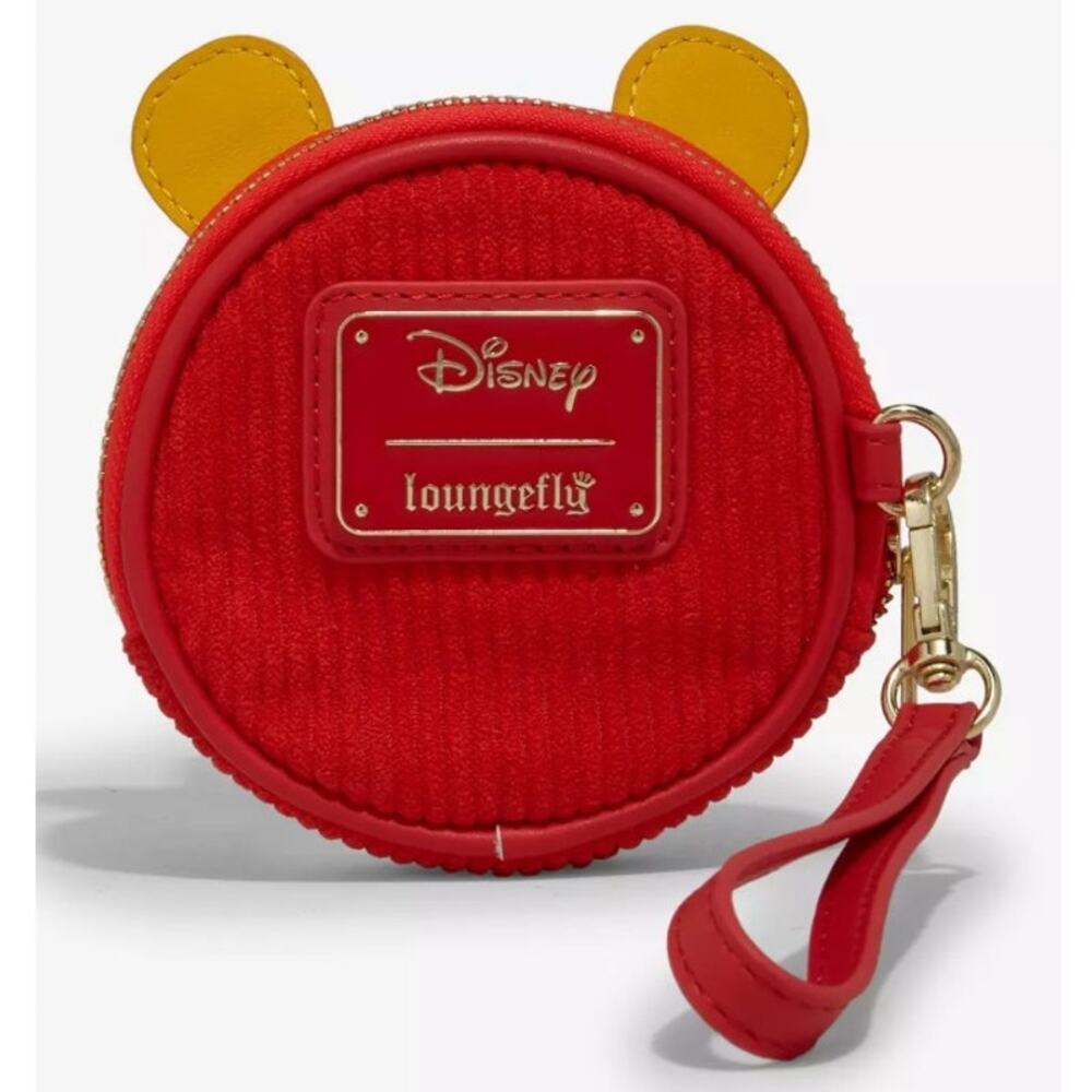 Loungefly Disney Winnie the Pooh Figural Pooh Bear Corduroy Coin Purse NWT - Picture 3 of 8